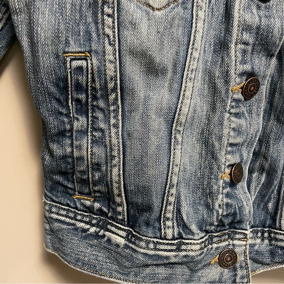 Aritzia Talula Classic Denim Blue Jean Jacket Women’s Small - Picture 8 of 13